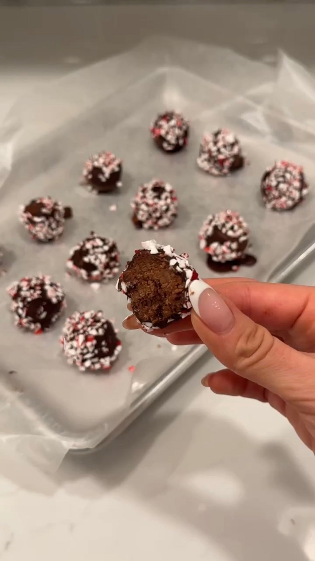 Chocolate Peppermint Protein Bites (Gut-Friendly, No Bake)