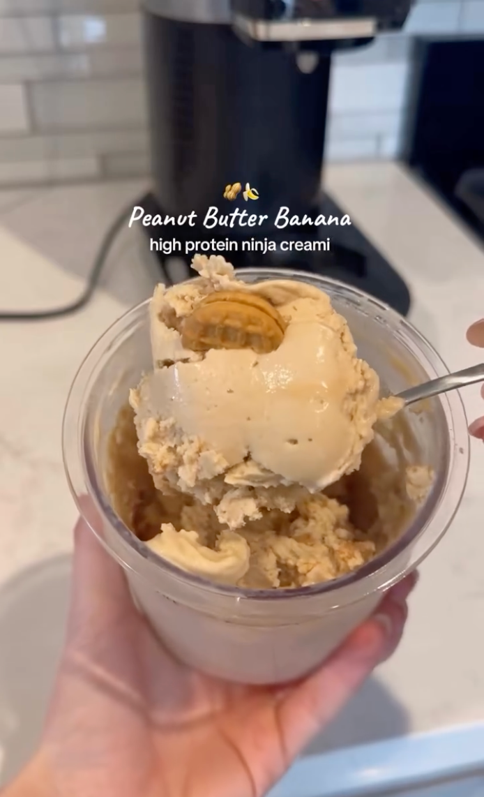 Peanut Butter Banana Protein Ice Cream (Ninja Creami Recipe)